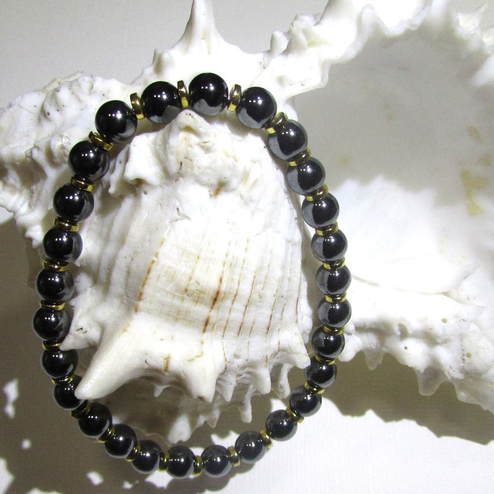 Black Hematite Gemstone Bracelet